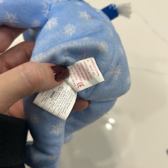 Rare Beanie Babie 1999 Holiday Bear with tag errors - Picture 3 of 5